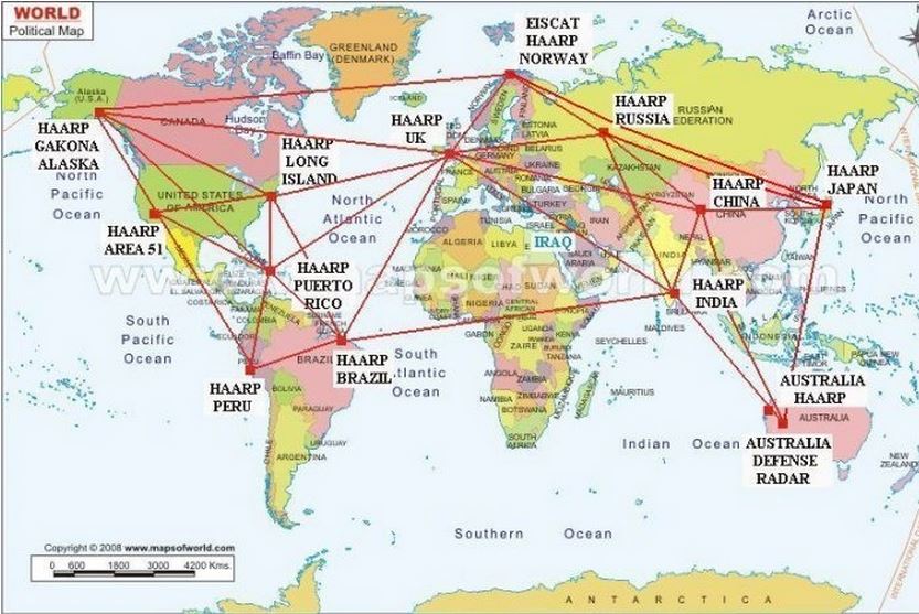 Tracé des antennes relais a travers le monde
